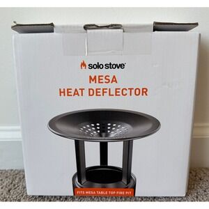 Solo Stove Mesa Heat Deflector for Table Top Fire Pit Stainless w/ Carry Bag NWT